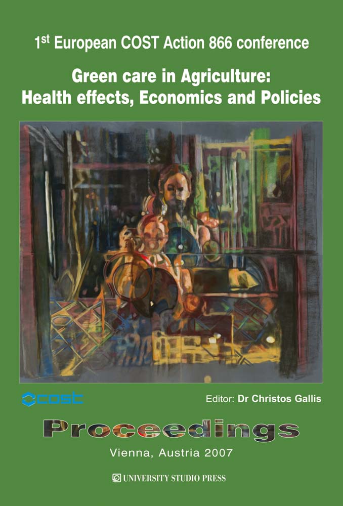 Green Care in Agriculture: Health Effects, Economics and Policies